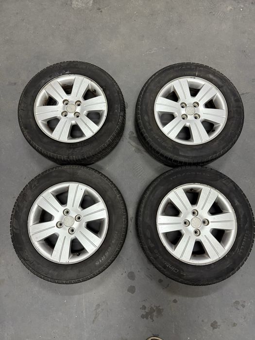 Felgi koła opony 195/65 R15 (dobry stan) Firelli Sava 4x100 ot.ce 52mm