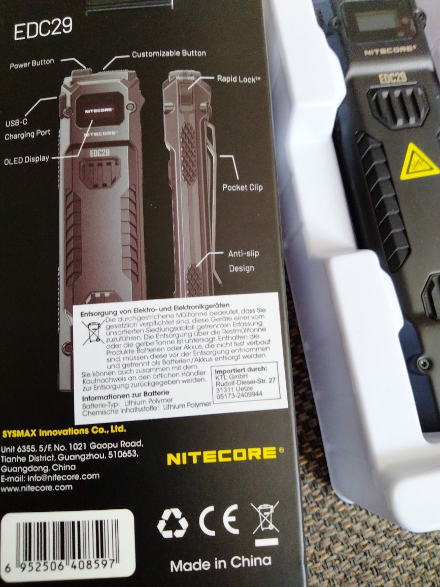 Latarka Nitecore EDC 29 6500 lm
