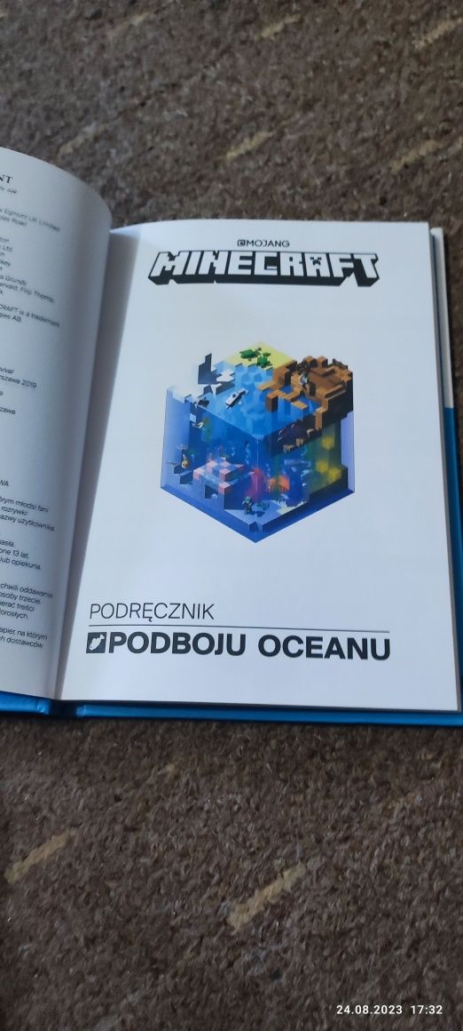 Książka Minecraft podręcznik Podboju Oceanu