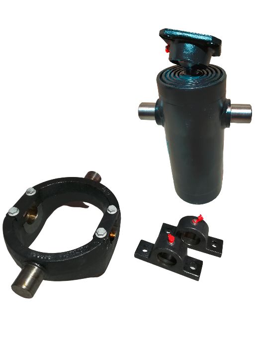 Siłownik wywrotu kipra busa 8ton 1540mm paka do 5,5m + kołyska i łoża