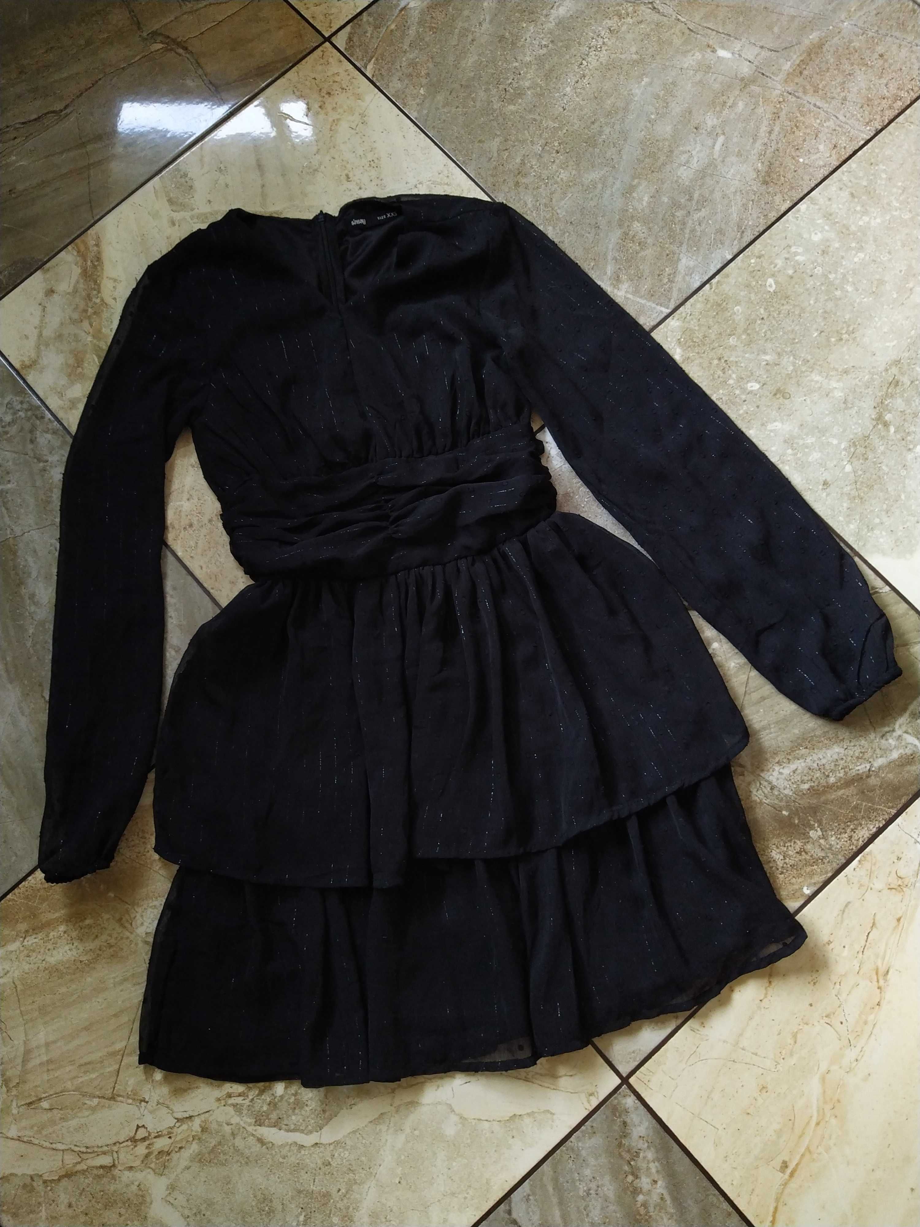 czarna sukienka Sinsay XXS