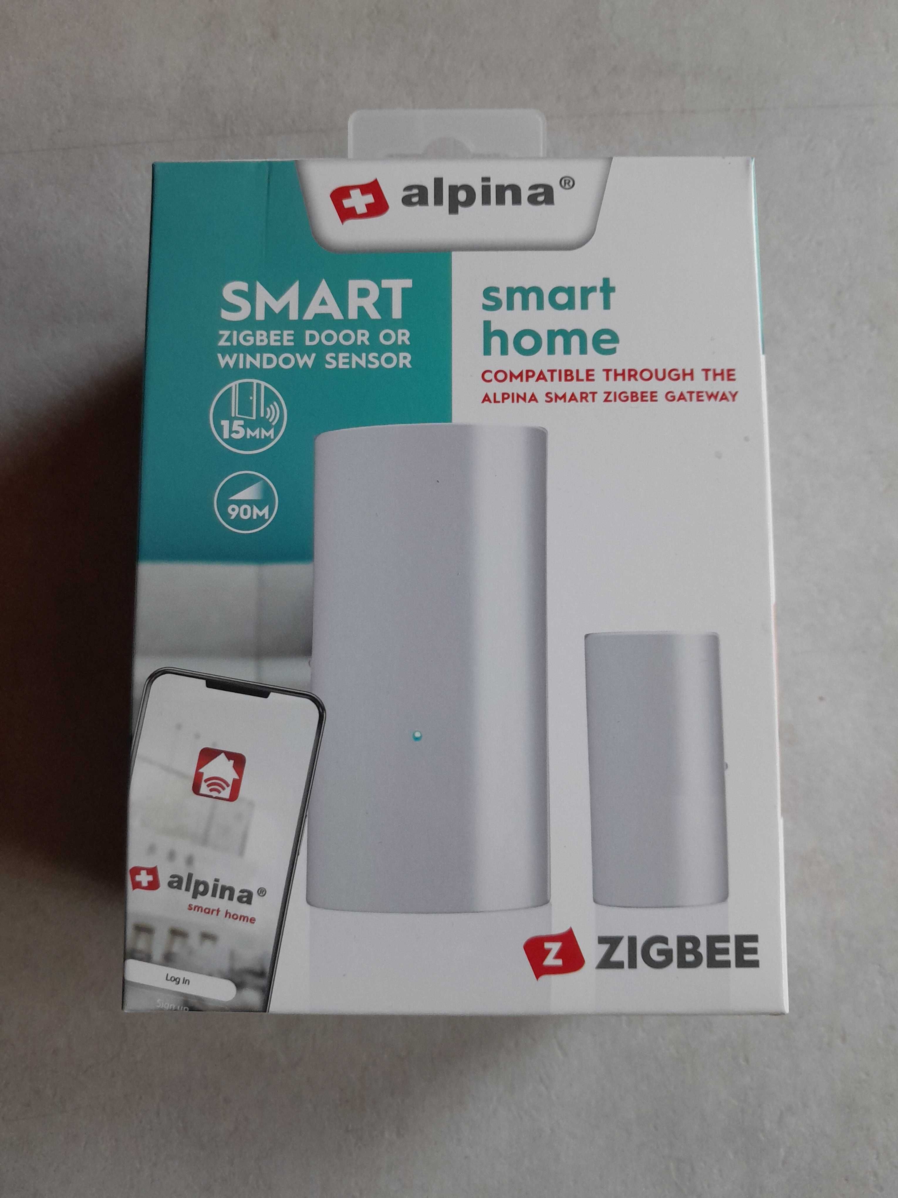 Alpina Smart Home Zigbee inteligentny czujnik drzwi okna nowy outlet