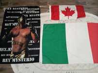 Флаг Италии Канады Италия Канада розтяжка Rey Mysterio