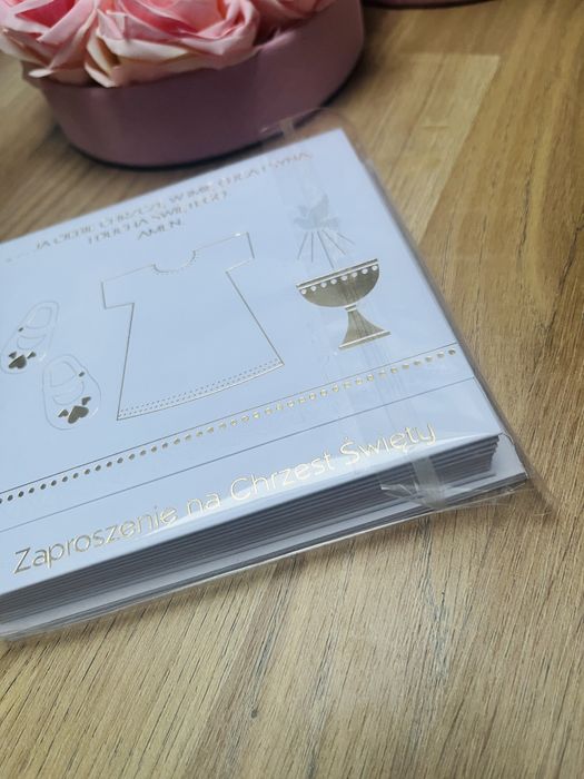 Zestaw na chrzest (sukienka plaszczyk i dodatki)