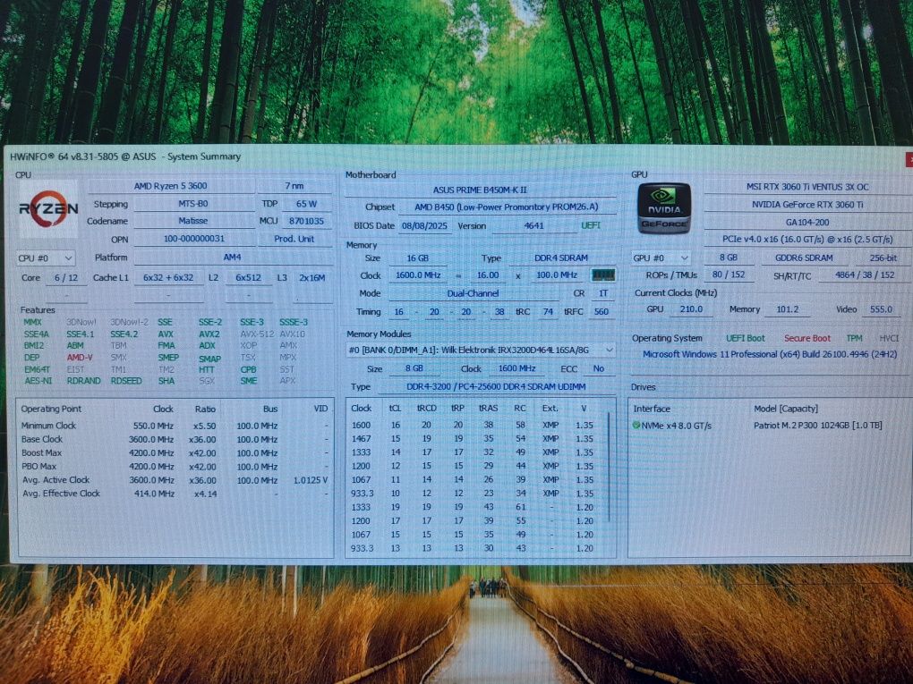 PC Gamingowy RTX 3060Ti Ryzen 5 1Tb SSD 16Gb RAM Komputer stacjonarny