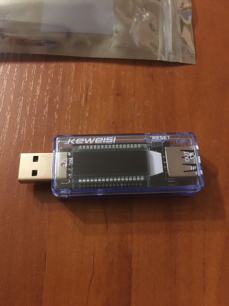 USB-тестер Keweisi измеритель емкости, амперметр, вольтметр, ваттметр