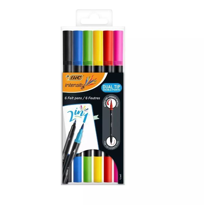 Pisak dwustronny Intensity Dual Tip 6szt BIC. BIC