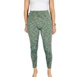 Zielone sportowe legginsy melanżowe z wysokim stanem XS/S 34/36
