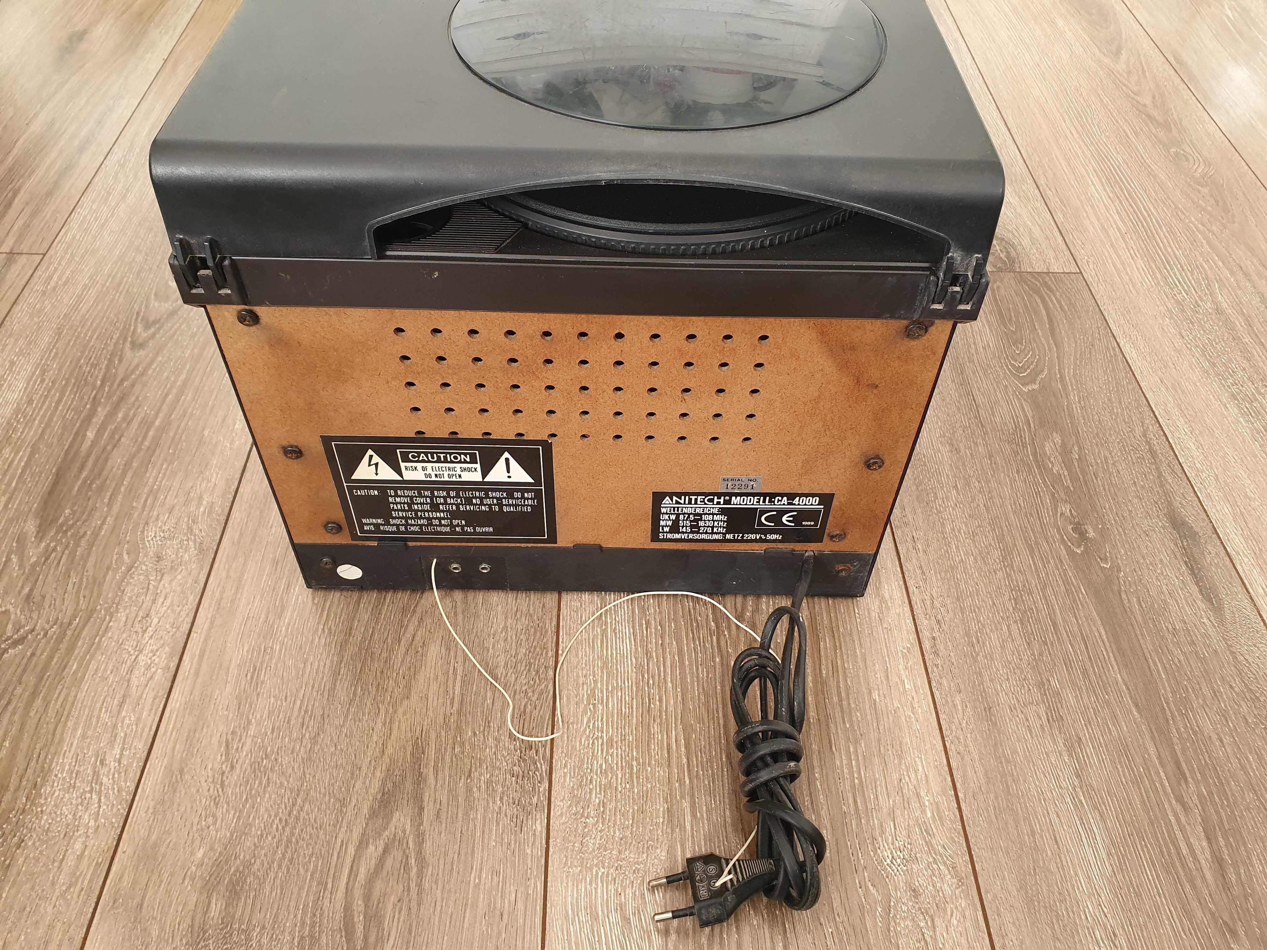 Wieża Anitech ca-4000 radio magnetofon gramofon vintage