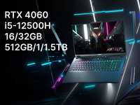 Gigabyte AORUS 7 9KF i5-12500H/16GB/512 RTX4060 ноутбук 360Hz