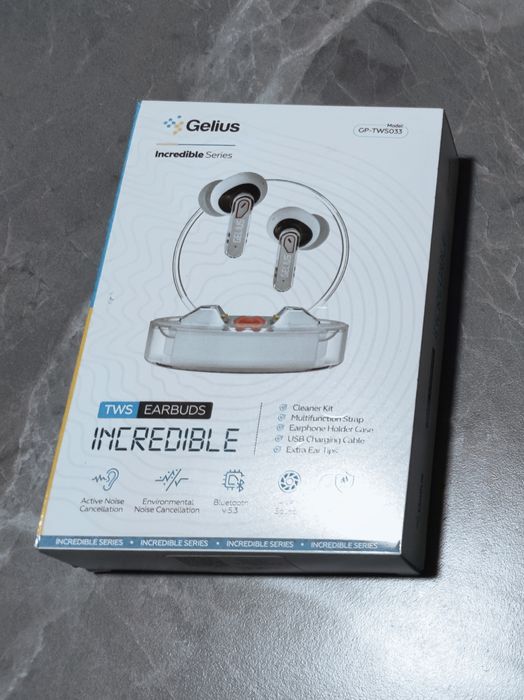 Безпроводние наушники Gelius с активным шумоподавлением