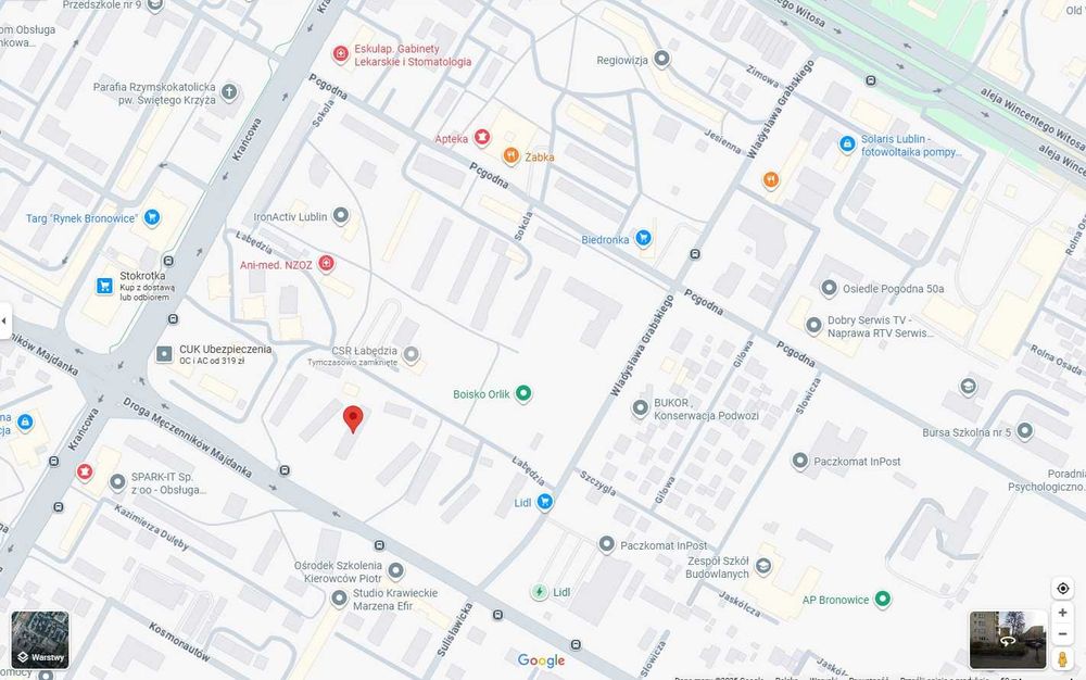 Lublin, Bronowice, Dr. Męcz. Majdanka 36