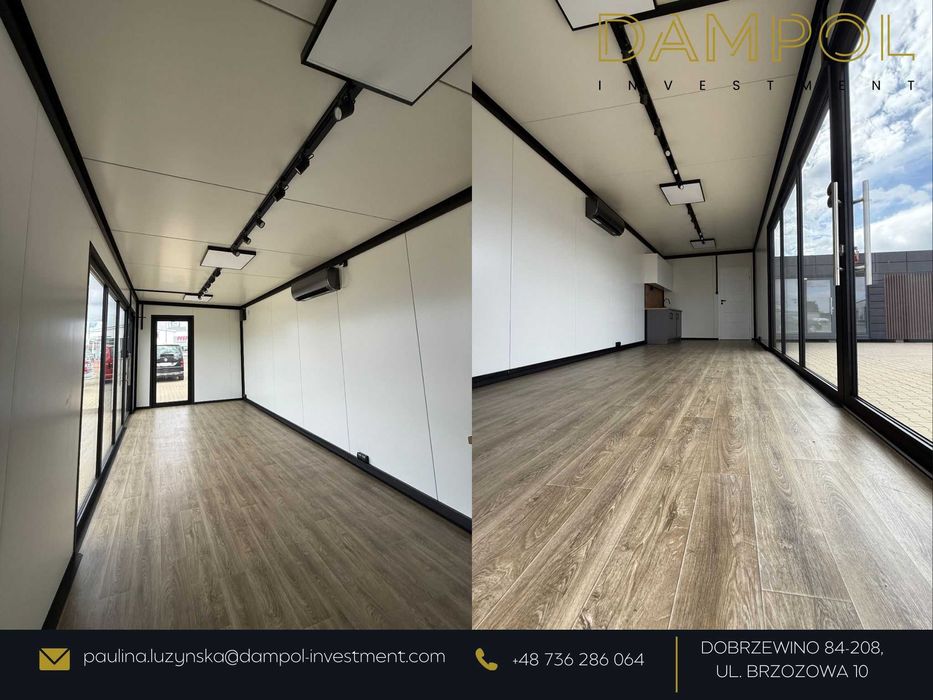 Nowoczesny Domek całoroczny 9X3/27m2/biuro/sklep/mobilny/letniskowy