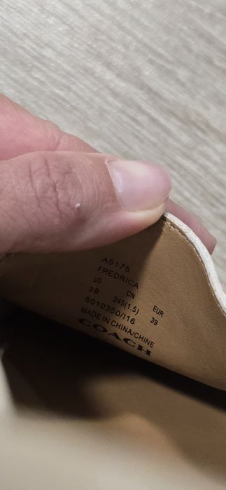 Мокасини coach нові 39 розмір