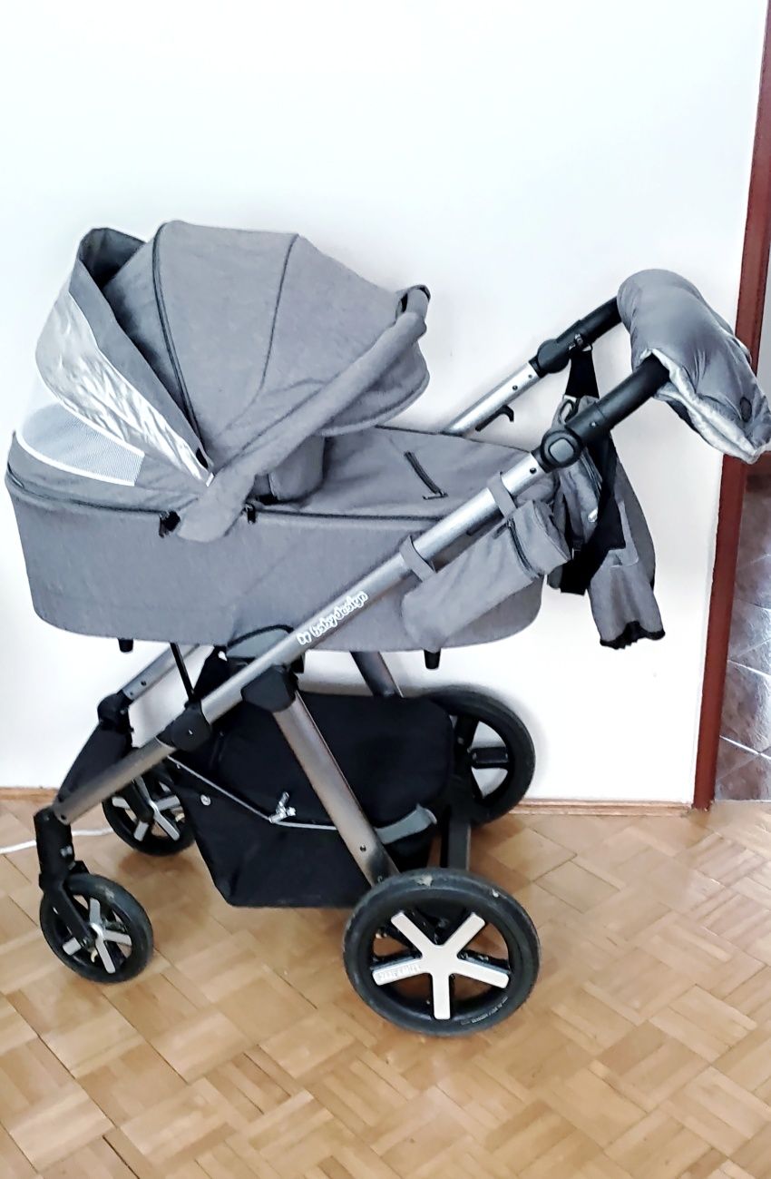 Wózek Baby Design Husky 2w1 + nosidełko Maxi Cosi City