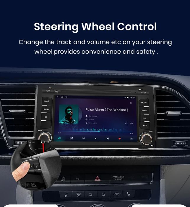 Rádio 7" android Seat Leon 2012-20 Mk3 CARPLAY WIFI GPS 2/32GB SELADO