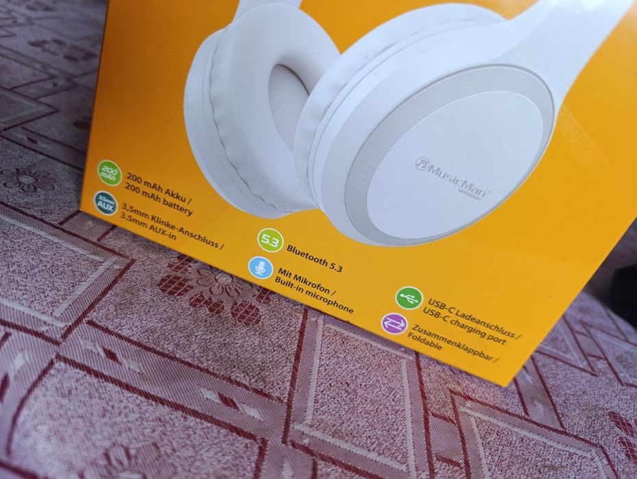 Słuchawki Bluetooth nauszne nowe super bass