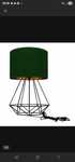 Lampka  nocna loft butelkowa zieleń