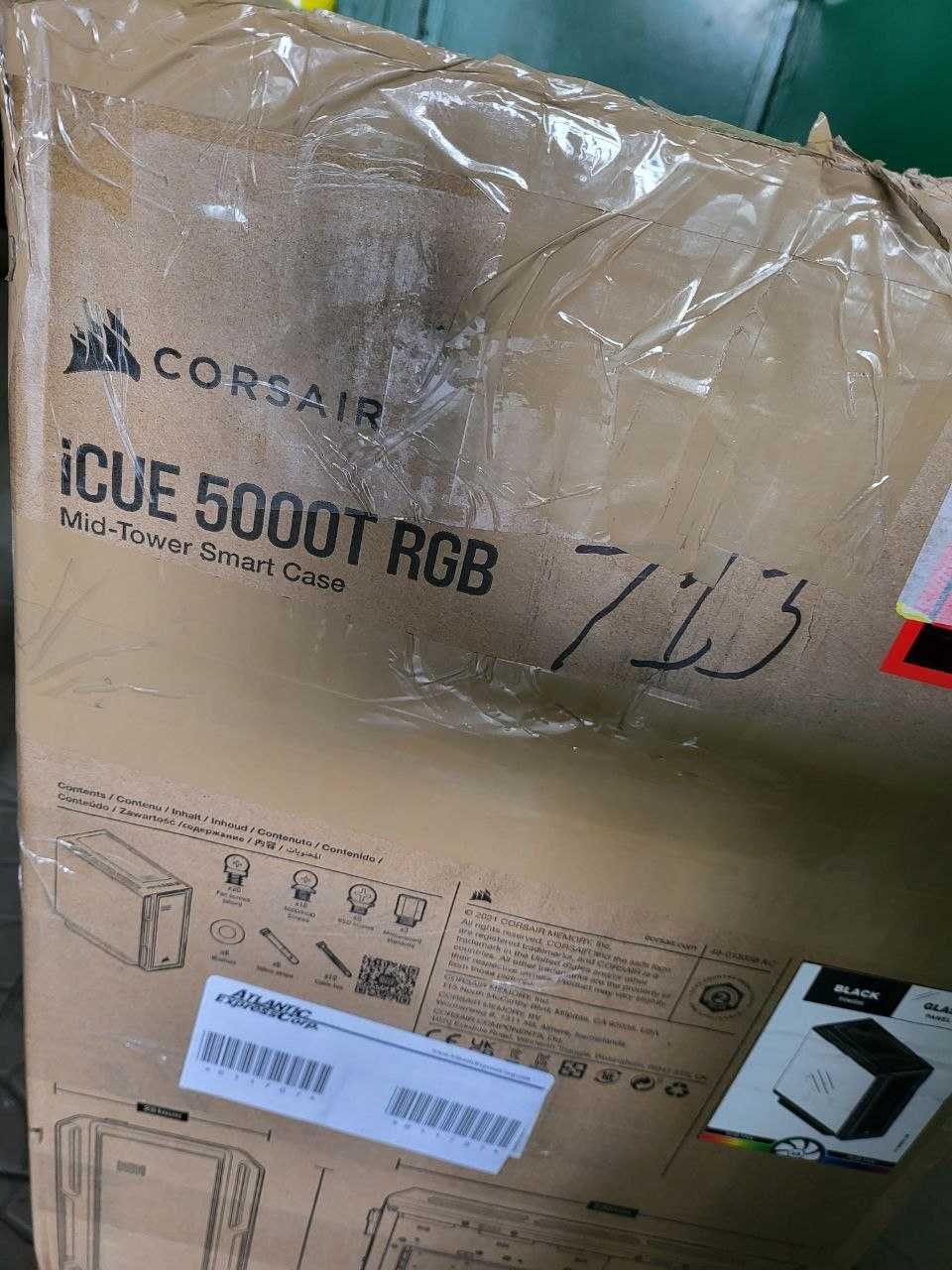 Корпус ПК Corsair iCUE 5000T RGB Tempered Glass Black CC-9011230-WW