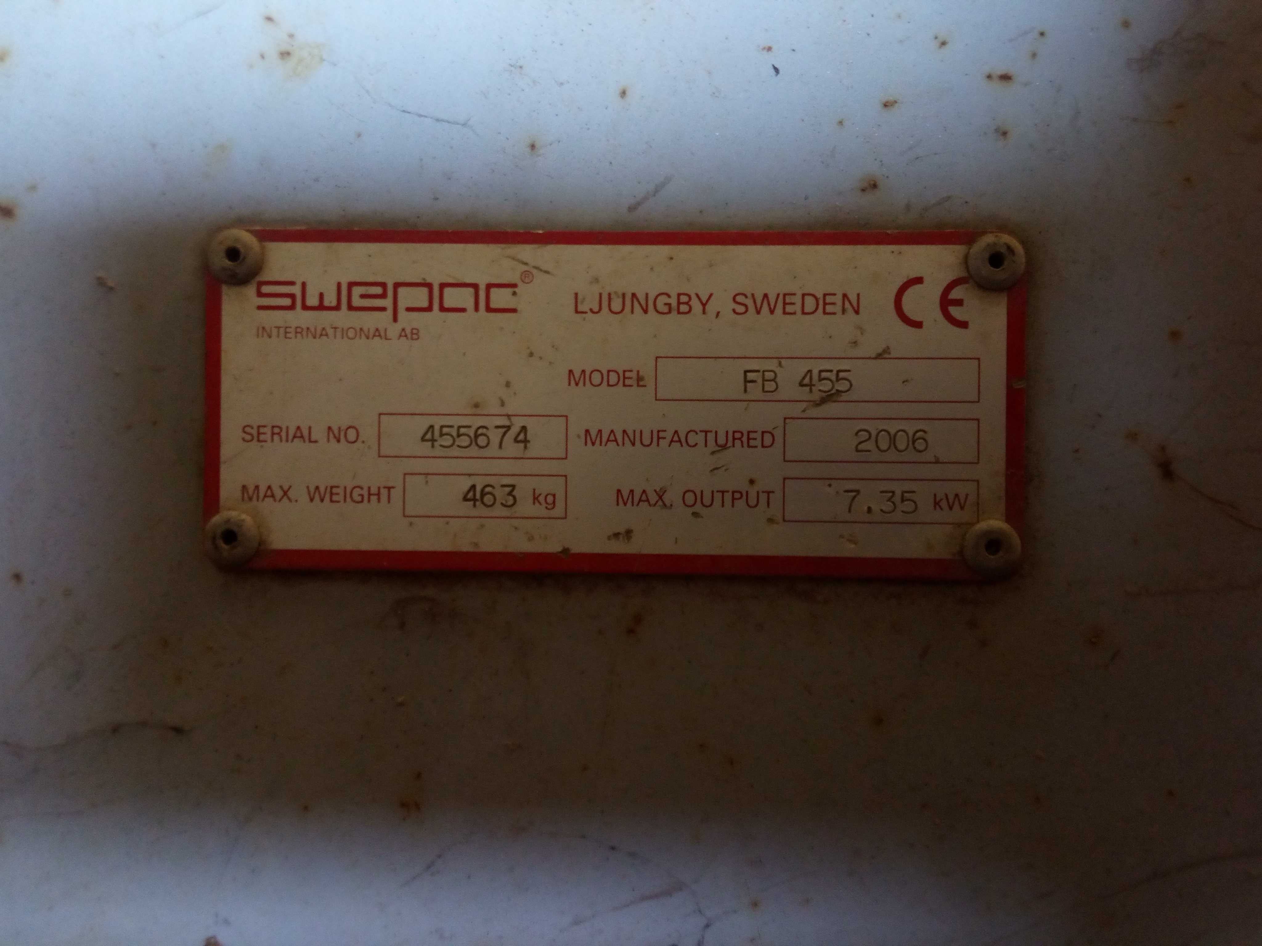 Zagęszczarka swepac fb455 453kg
