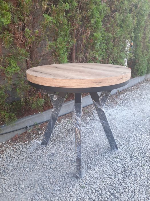 Stół metal loft 80cm plus 2x50cm evoke