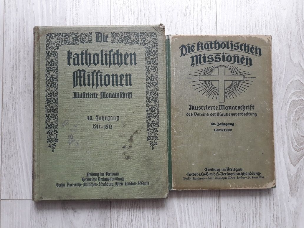 Die  Katholischen Missionen 1912 i 1923 rok - cena za oba egzemplarze