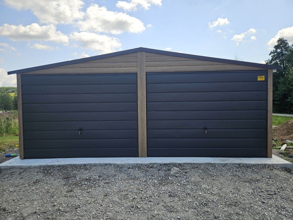 6x6 MAZ Garaze Blaszane Garaż Blaszany Blaszak Blaszaki Drewnopodobny