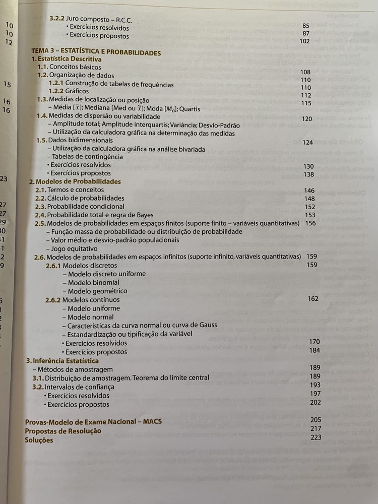 Livro de exames (MACS - 11.° ano)