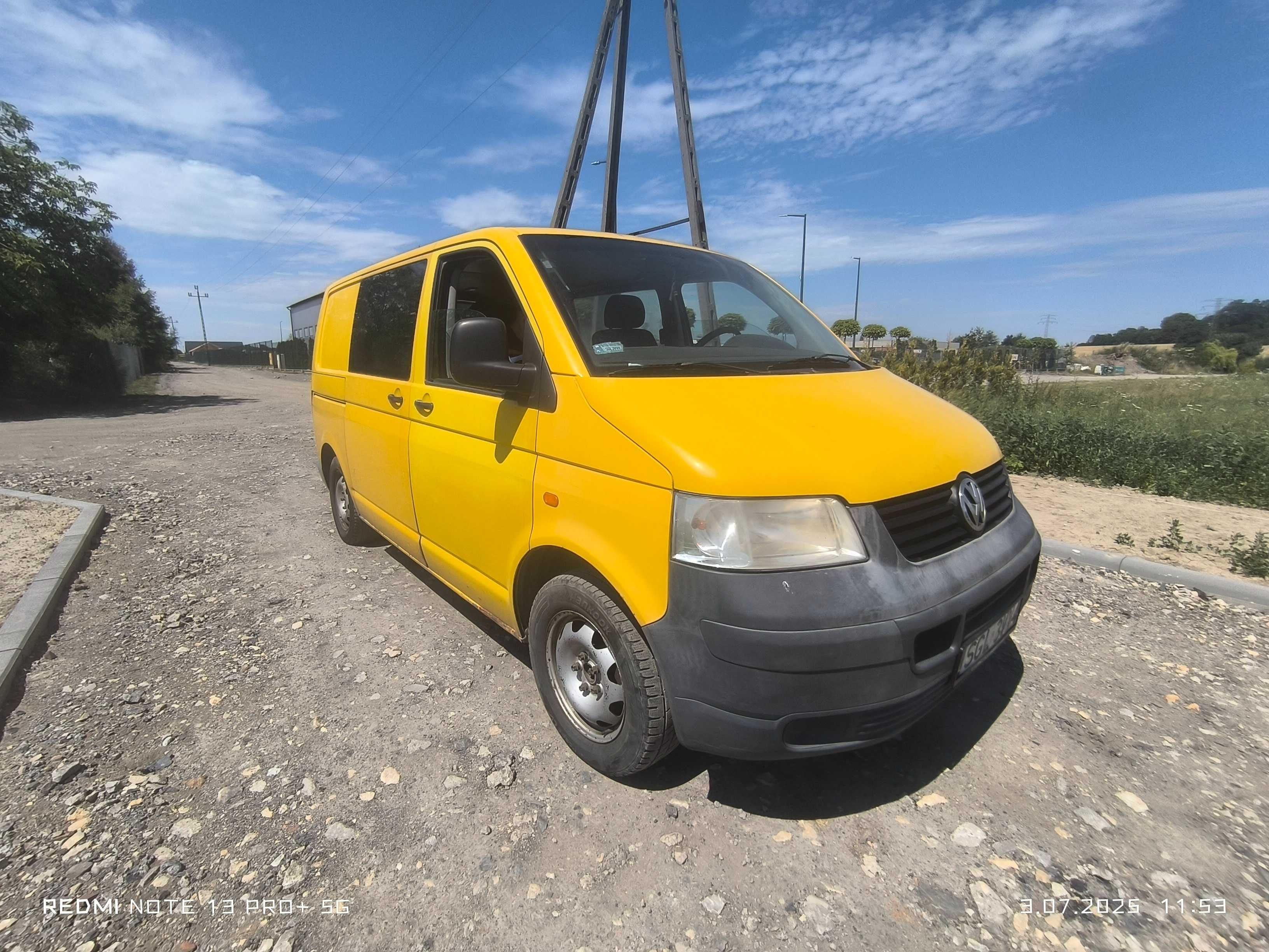 Volkswagen t5 1,tdi brygadówka 9 osób