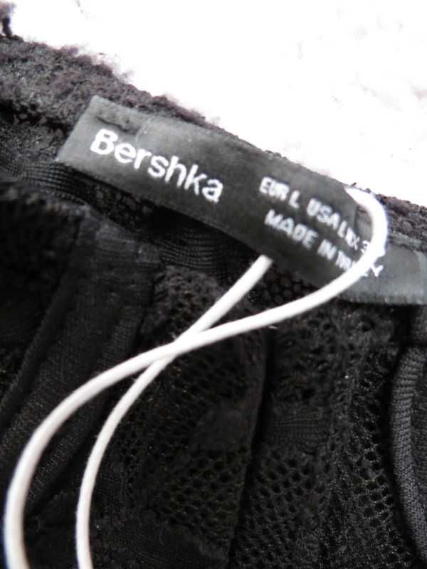 Bershka czarny gorset krótki 40 L