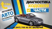 Диагностика ходовой части легковых автомобилей на подвижных площадках