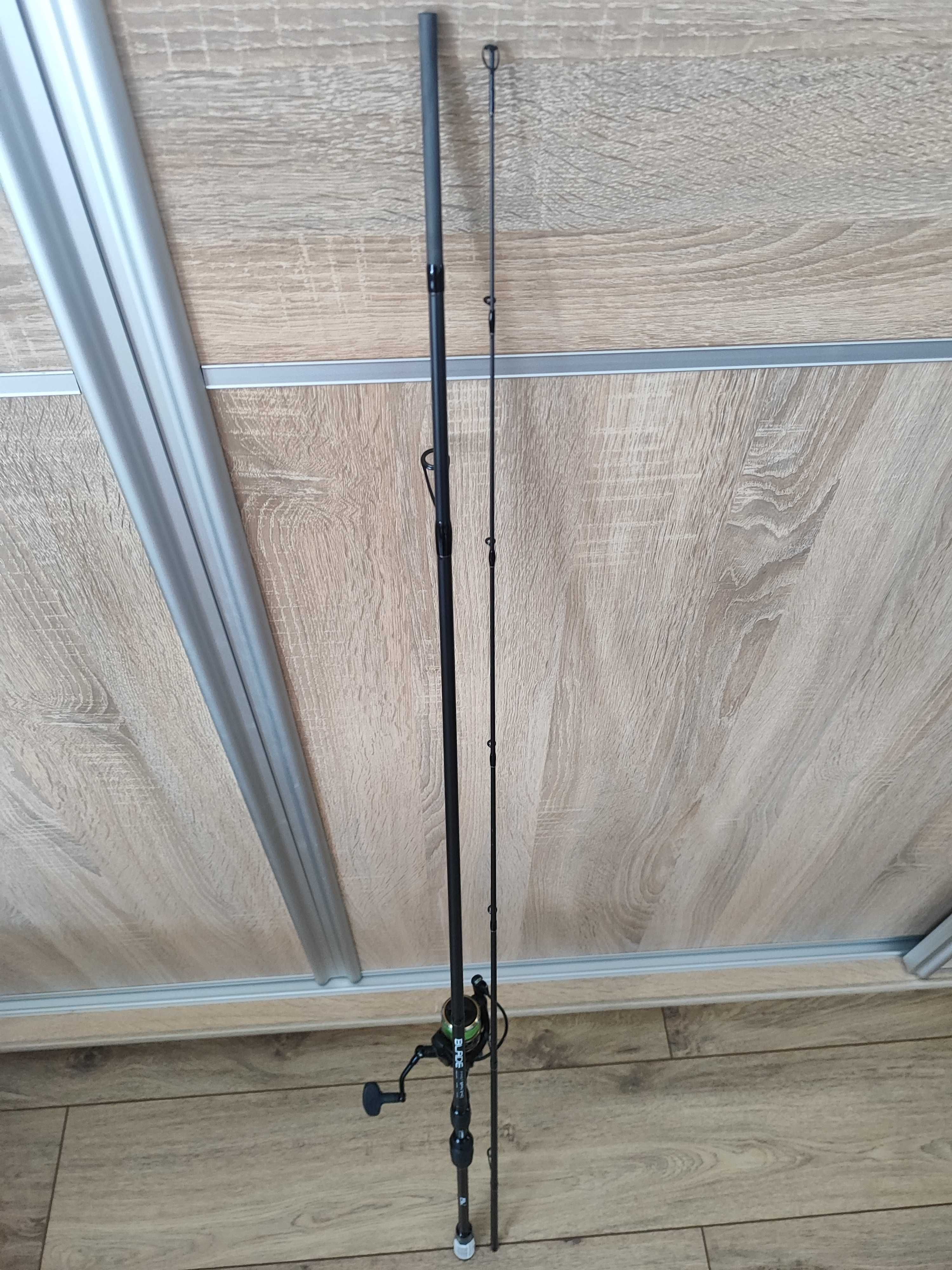 Wędka SPINING FL Blade Fast 2,4m 5-25g Kołowrotek+Plecionka