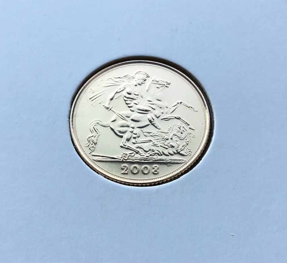 Moeda Libra de ouro 2008 (gold sovereign)