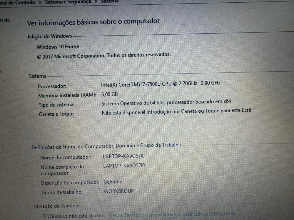 Portatil HP i7 como novo