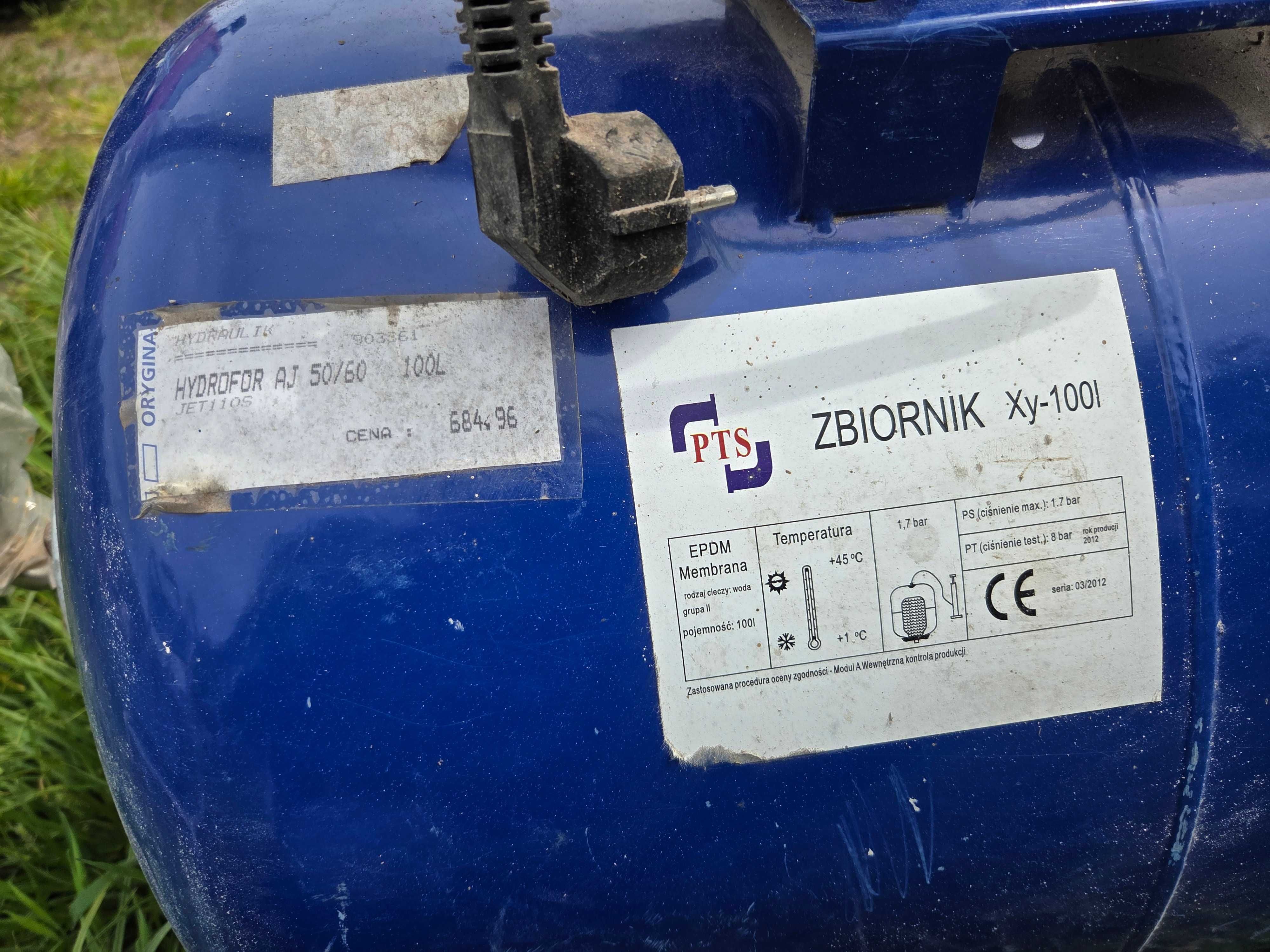 Zestaw hydroforowy hydrofor + pompa