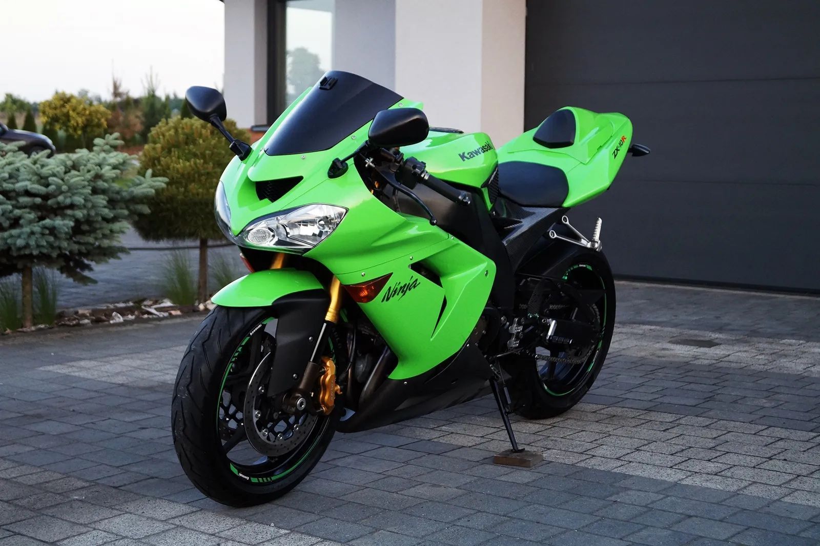 Kawasaki Ninja ** ZX-10R ZX10R 1000 -Oryginal- LIME GREEN - Piekny stan -SC PROJECT**