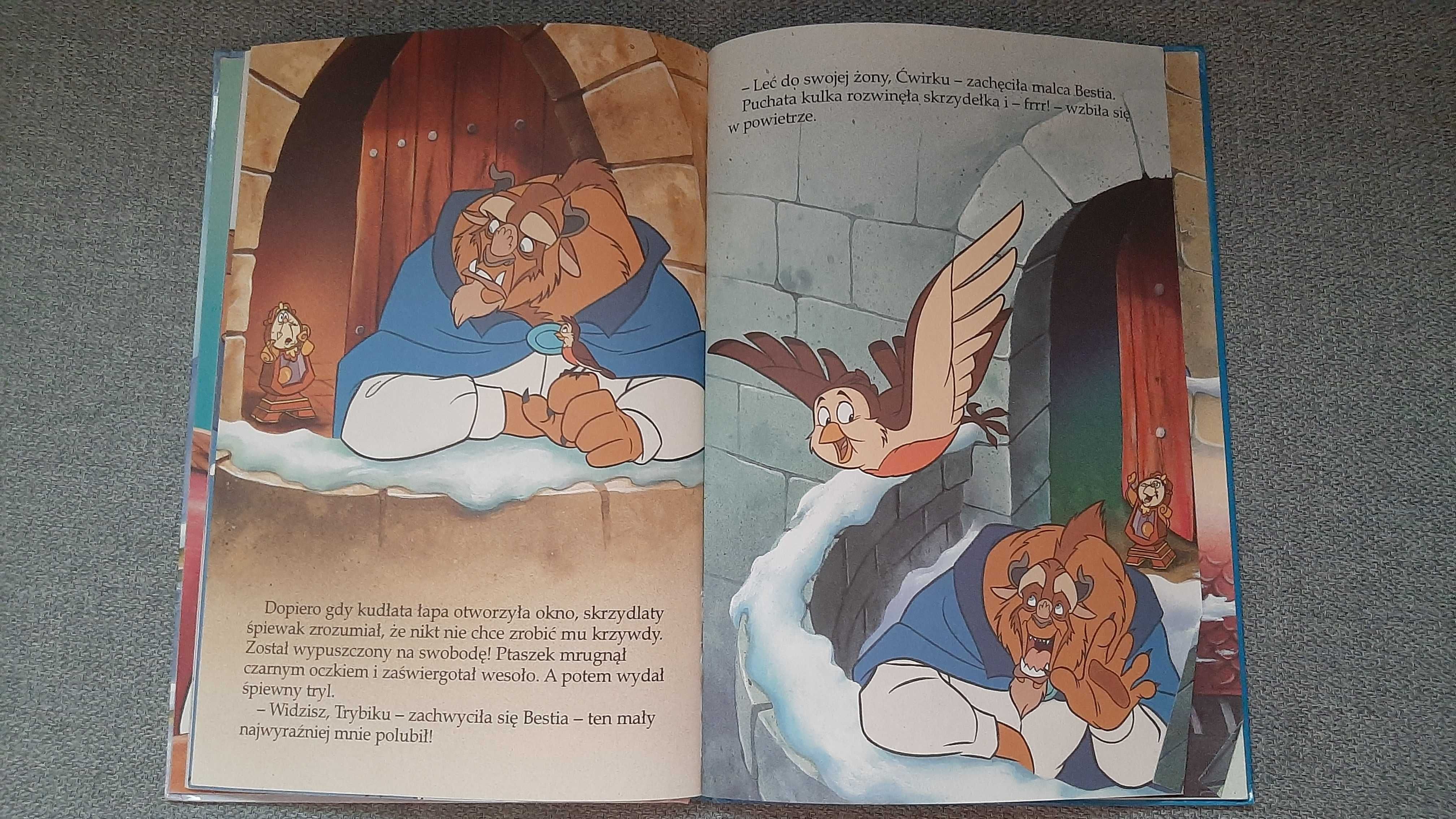 3x Disney Kopciuszek Śnieżka Piękna i Bestia Egmont A5 twarda oprawa