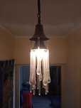 lampa wisząca ze szklanymi soplami