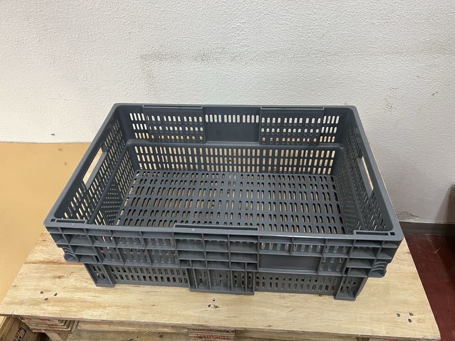 Caixa Plástica Perfurada e Empilhável 40x60x20 cm – Excelente Estado