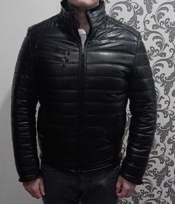 Мужская дубленка зимняя куртка