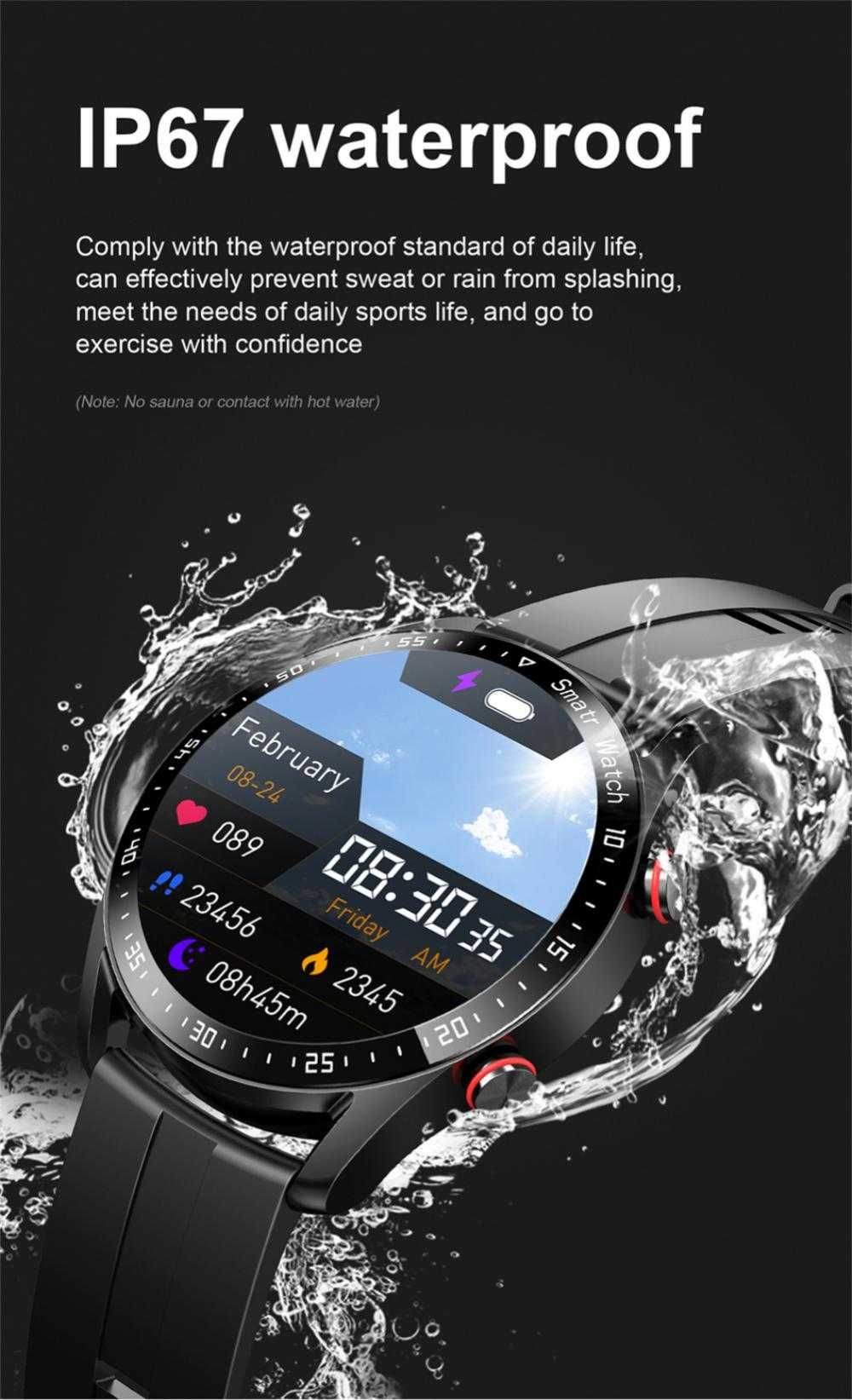 Smartwatch HW20A, BT Calling, IP67 srebrny - Nowy