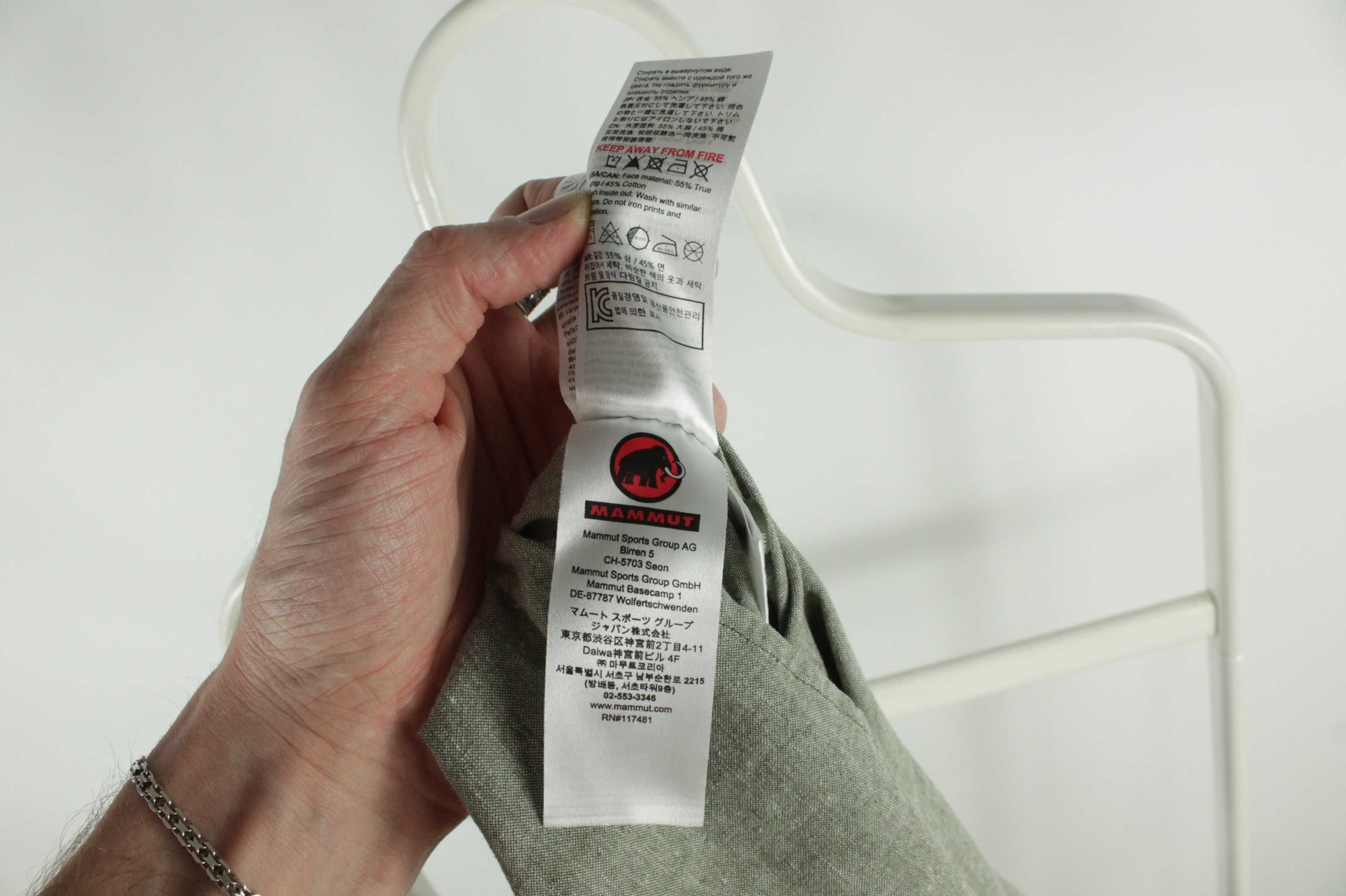 Брендова Конопляна сорочка рубашка Mammut Hemp Швейцарія Оригінал XL