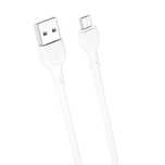 XO NB200 kabel USB - microUSB 1,0m 2.1A biały