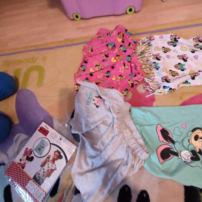 komplety dziewczęce myszka minnie   kombinezon