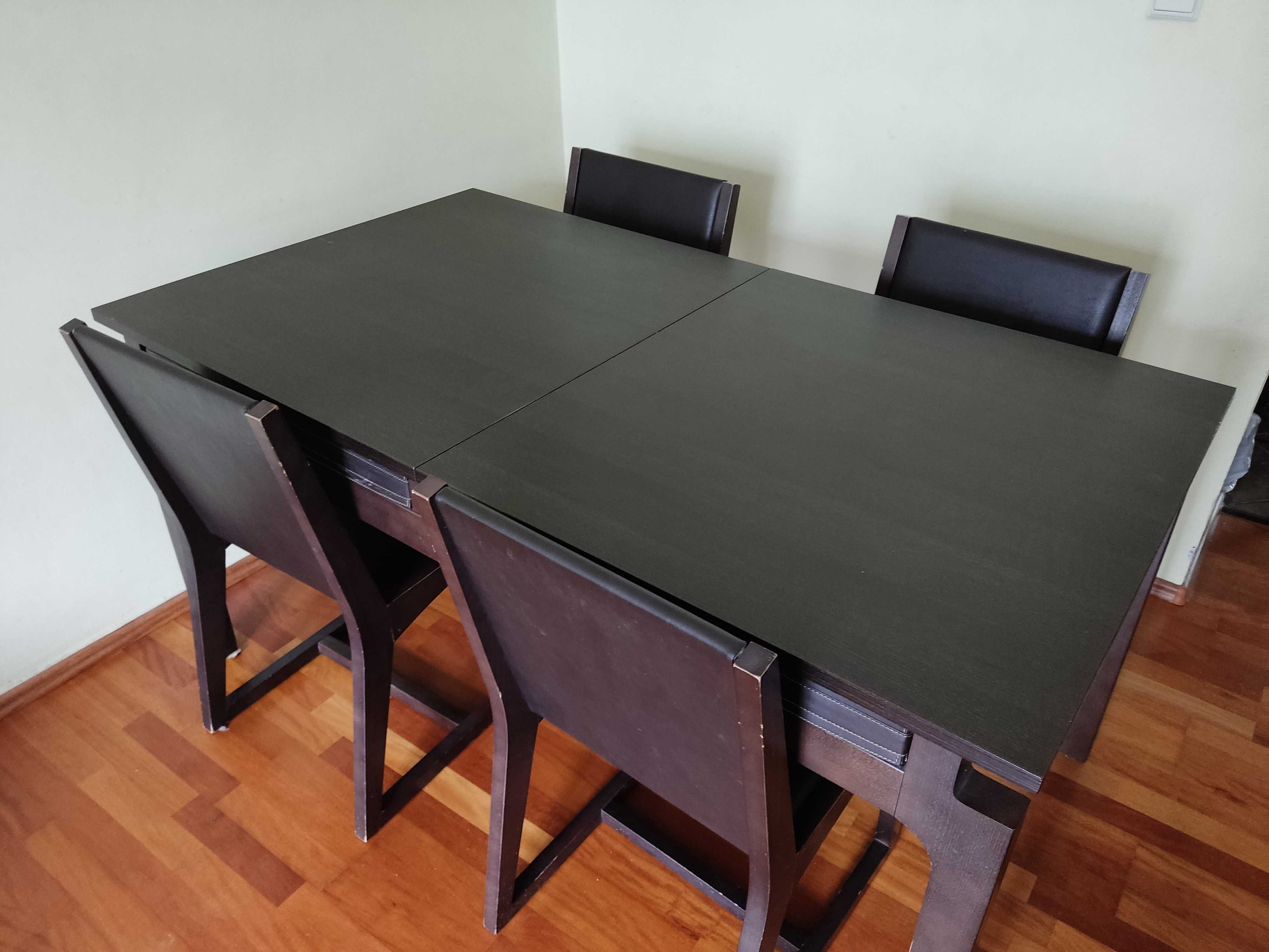 Duży stół Vox rozkładany i 4 krzesła Vox