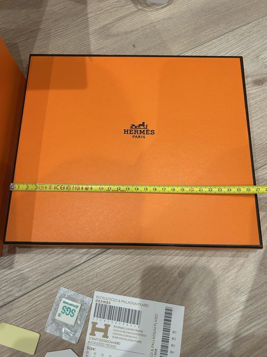 Коробка Hermes с документами и внешней упаковкой