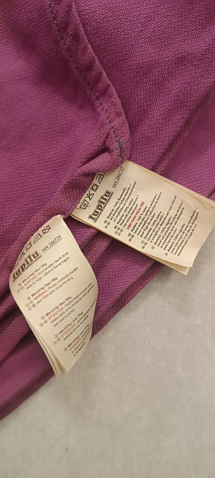 Chusta bawełna lupilu Lidl farbowana