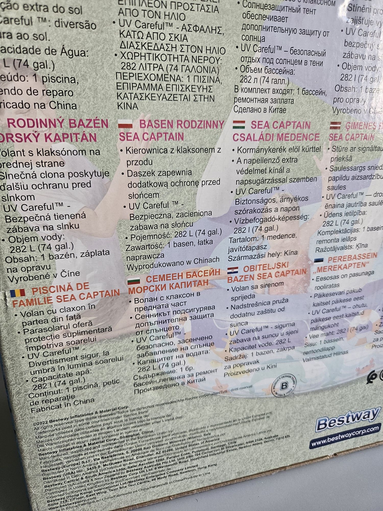 Nowy dmuchany basen Bestway z daszkiem UV