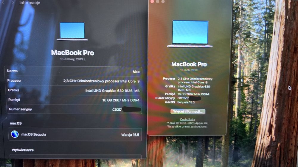 Apple MacBook Pro 16" Retina i9-9980H 16GB SSD 1TB