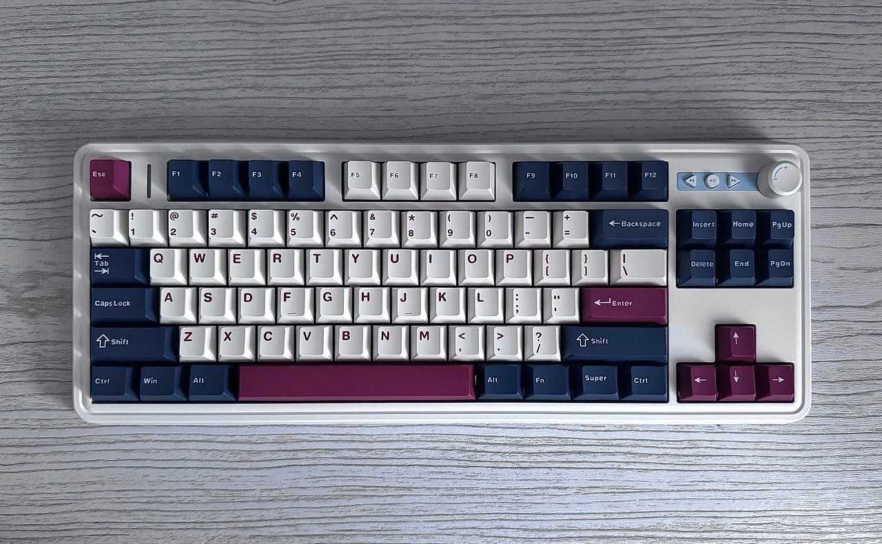 кастомная механическая клавиатура/база-ZUOYA LS01/свитчи-Gray Wood v3